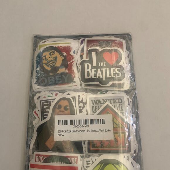 Marolak 500 Pieces Rock Vinyl Stickers Waterproof Brand New - Picture 7 of 10